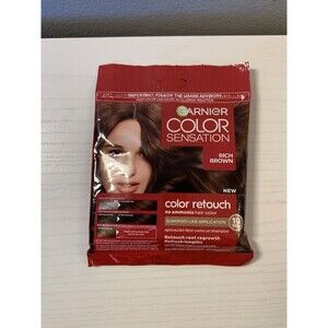 Garnier Color Sensation Hair Retouch, Rich Brown Color (10 min Shampoo-like) NEW